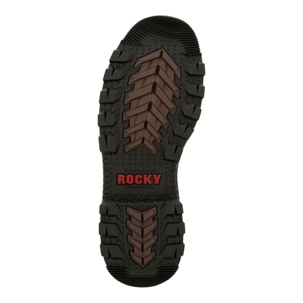Rocky Mens Rams Horn Lace To Toe Composite Waterproof Brown Boots (NWT) - Picture 5 of 5